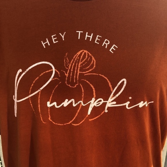 𝅺bella Canvas Hello Pumpkin T-Shirt NWT Size Large - Picture 3 of 5